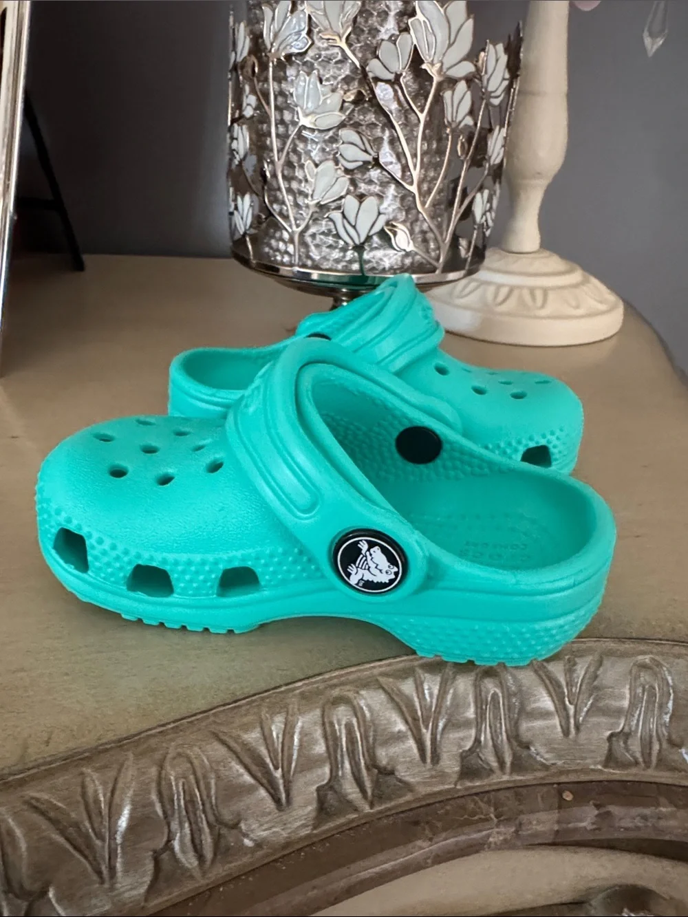 CROCS Kids Clog in Bright Teal